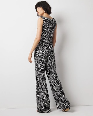 High-Rise Wide Leg Floral Pant | White House Black Market